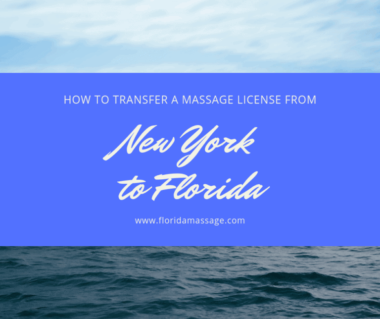 Transfer a Massage License from New York to Florida ...